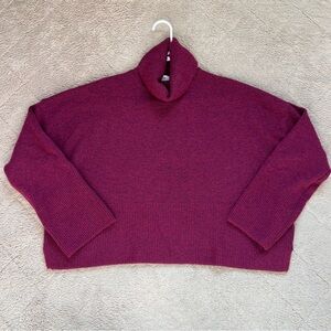 PARKER Turtleneck Acrylic Blend Sweater Preppy Minimalist Capsule Coastal Size S